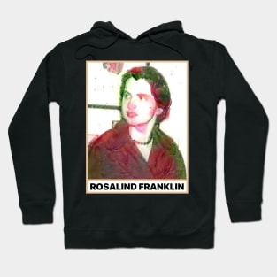 Rosalind Franklin Women in Science STEM Rose Watercolor Painting Hoodie